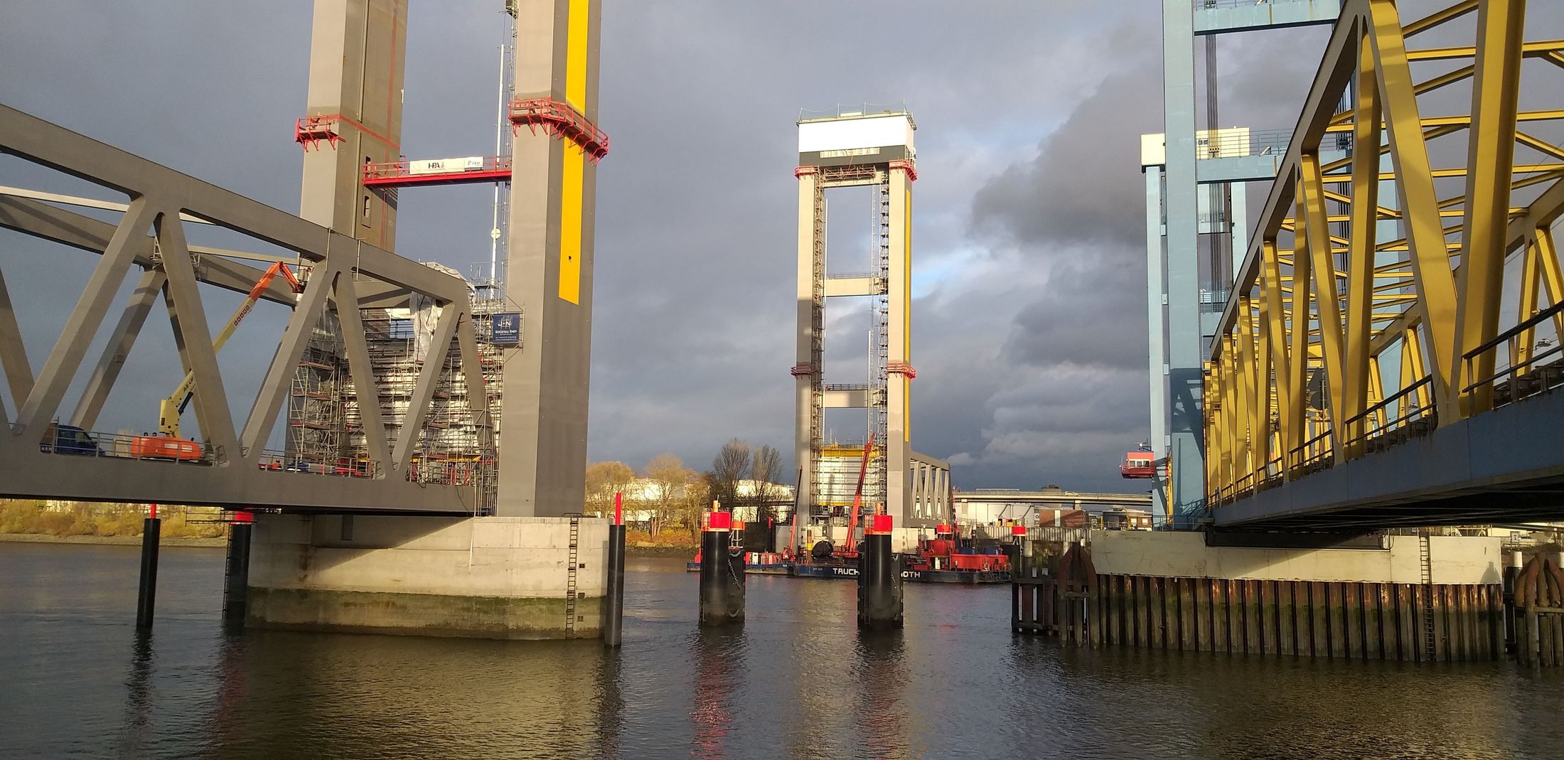 Neue Bahnbrücke Kattwyk Hamburg