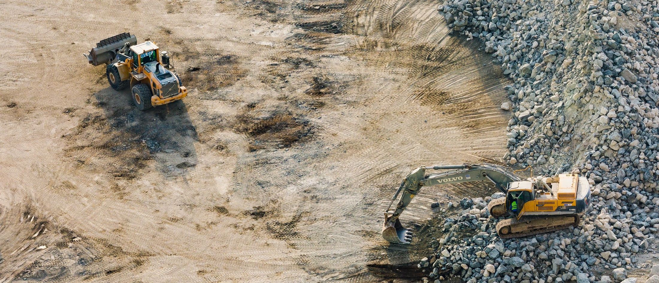 Baustelle Baugrube 
